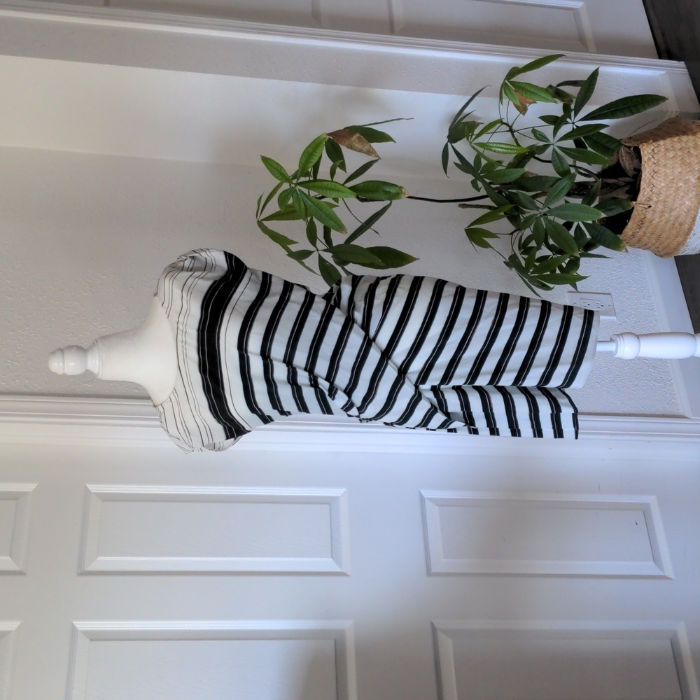 All Saints Striped Silk Dress